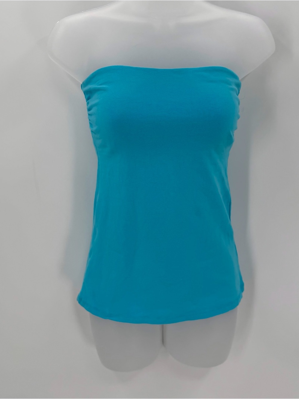 Express Tube Top Women’s XS Bright Blue Strapless Sexy Basic Tube Tee Y2K 2000s